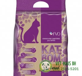 AREIA GRANULADO - GATOS - KATBOM - NATURAL - 3 KG CADA 